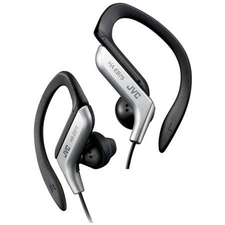 JVC HA-EB75-S Sports Ear Clip Headphones, Sliver