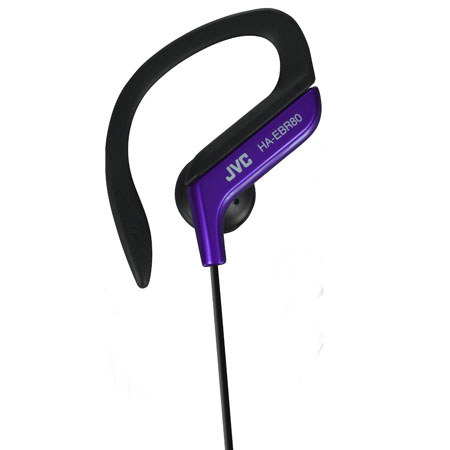 JVC HA-EBR80 Sport Ear Clip Headphones with Remote & Mic, Blue
