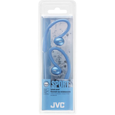 JVC HAEBX5AN Inner Ear Sport Clip Headphones, Blue