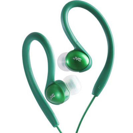 JVC HAEBX5G Inner Ear Sport Clip Headphones, Green