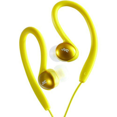 JVC HAEBX5Y Inner Ear Sport Clip Headphones, Yellow