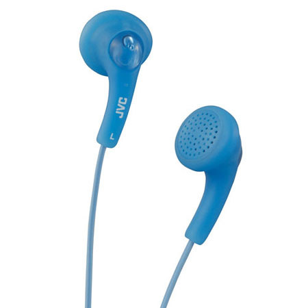 JVC HAF150A Gumy EarBud Headphones, Blue
