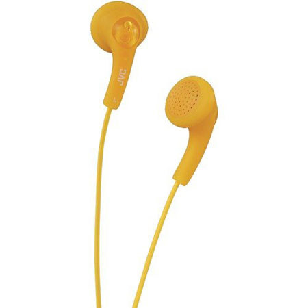 JVC HAF150D Gumy EarBud Headphones, Orange
