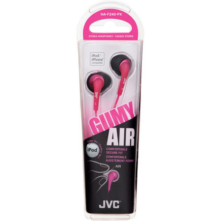 JVC HAF240PX Gumy Air Earphones for Portable Audio Pink
