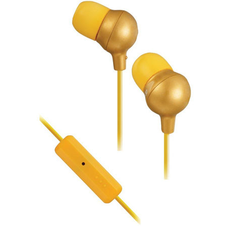 JVC HAFR36D Marshmallow In-Ear Headphones with Microphone and Remote, Orange