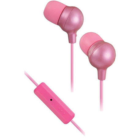 JVC HAFR36A Marshmallow Headphones with Microphone and Remote, Pink