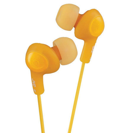 JVC HA-FR6 Gumy Plus In-Ear Headphones with Remote & Mic, Orange