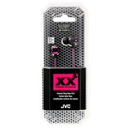 JVC HA-FX101 Xtreme Xplosives Headphones, Pink