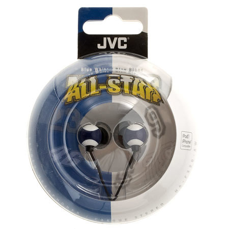JVC HAFX20AW Blue/White -All-Star- In-Ear Canal Headphones