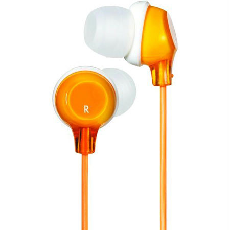 JVC HA-FX22D Clear In-Ear Headphones, Orange