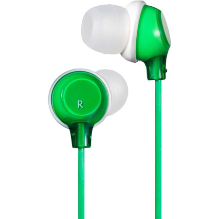 JVC HA-FX22GN Clear In-Ear Headphones, Green
