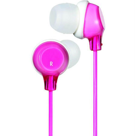 JVC HA-FX22P Clear In-Ear Headphones, Pink