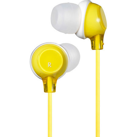 JVC HA-FX22Y Clear In-Ear Headphones, Yellow
