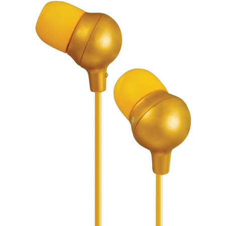 JVC HAFX30B Marshmallow In-Ear Headphones, Orange
