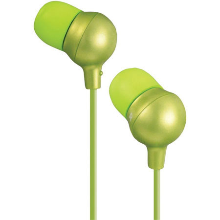 JVC HAFX30B Marshmallow In-Ear Headphones, Green