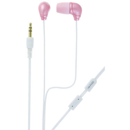JVC In Ear Headphone Set with 3' Cord, Color: Pink