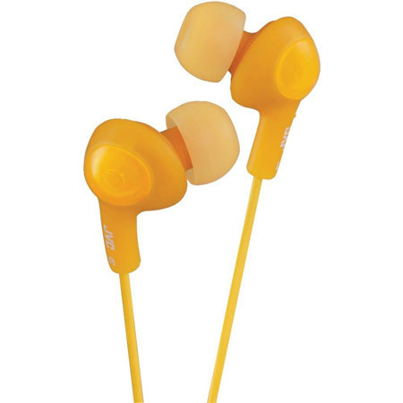 JVC HAFX5D Gummy Plus Inner Ear Headphones, Orange