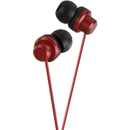 JVC HAFX8R Riptidz In-Ear Fashion Headphones, Red