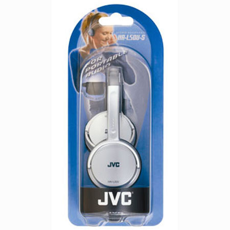 JVC HAL50VS Silver Foldable Lightweight Headphones