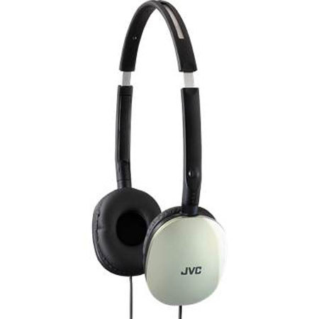 JVC HAS160A Flat Foldable Headphone, Silver