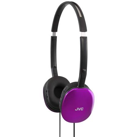 JVC HAS160A Flat Foldable Headphone, Violet