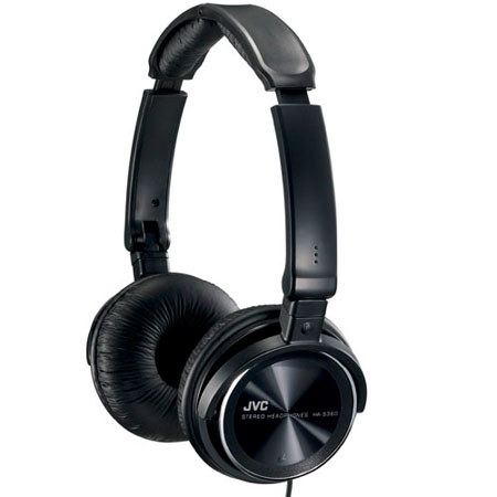 JVC HAS360B Lightweight Headphones, Black