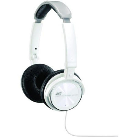 JVC HAS360W Lightweight Headphones, White