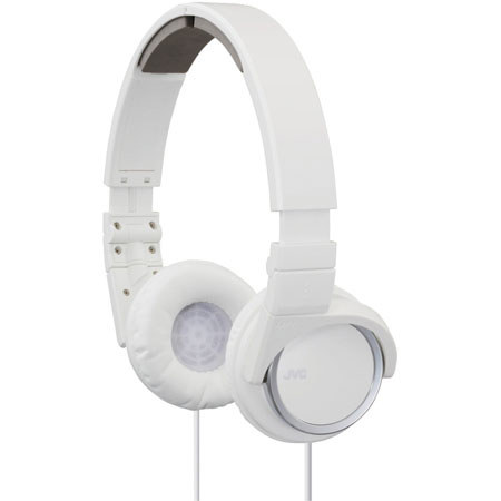 JVC HA-S400 Lightweight On-Ear Headphones, White