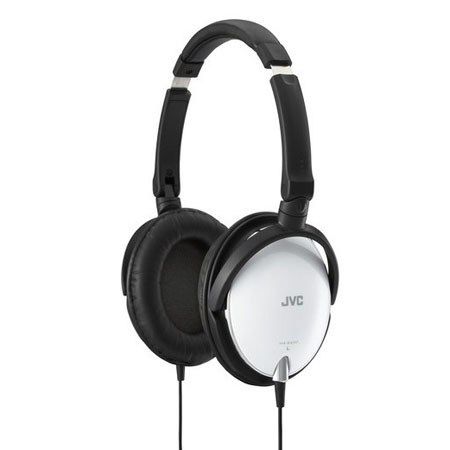JVC HAS600W Lightweight Foldable Headphones, White