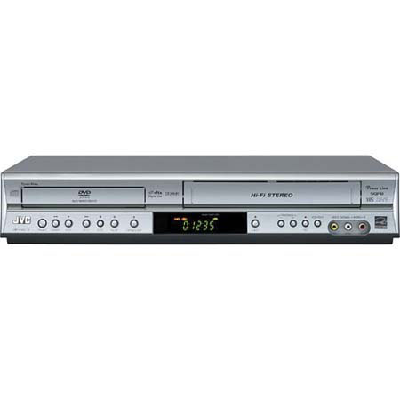 JVC HR-XVC12S DVD Plyr & VHS Rcrdr w/ 1Tuch Rcrdng-Slvr