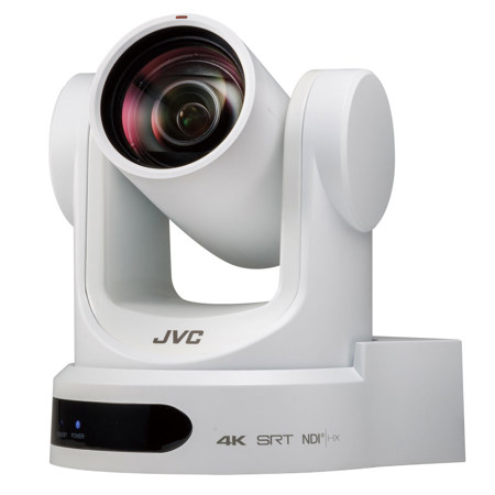 JVC KY-PZ400N 4K UltraHD NDI|HX 12x PTZ Remote Camera, White