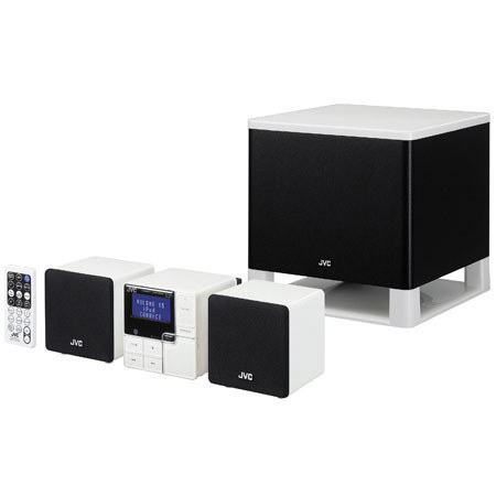 JVC 50 Watt (RMS) Digital Music Three Speaker System with Subwoofer for MP3 & Portable CD Players.