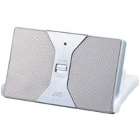 JVC Portable Speaker with Stand & Mini Pin Plug Interface, for All Portable Sound Devices.