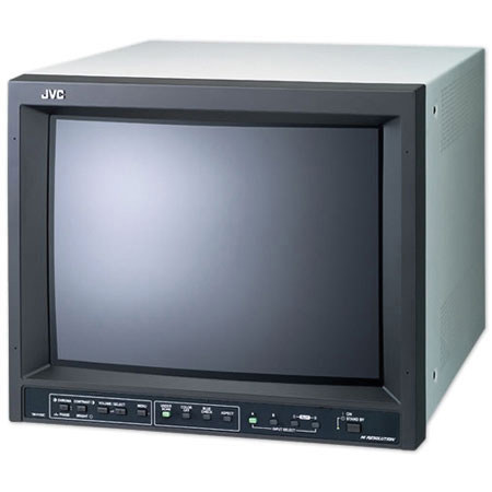 JVC TM-H150CGU 15" High Resolution CRT Color Video Monitor, NTSC/PAL, with Connector Card Slot for Use in Broadcast, CCTV & Educational Applications