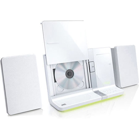 JVC UXVJ3W Shelf Audio System, White