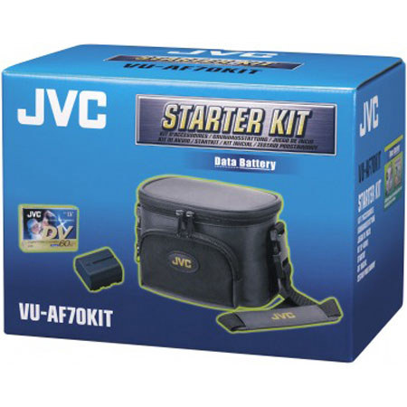 JVC VUA-70 Starter Kit with BNVF-707 Data Battery, Carrying Case & Tape, for GRD-250, 270, 295 and GRDF-430, 450, 550 Camcorders.