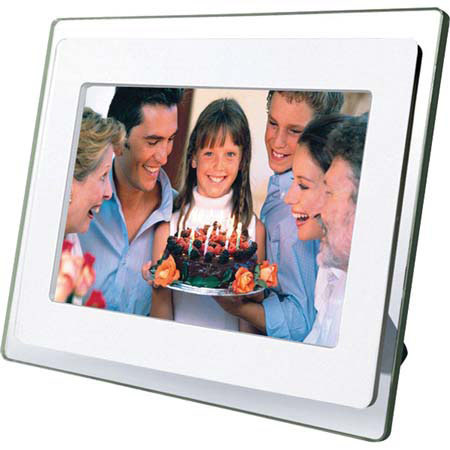 jWin JP118 8.5" Multimedia Digital Photo Frame, Supports JPEG files, USB 2.0 Host