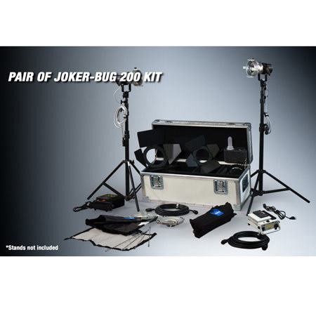 Joker-Bug 200 / 200 Combination PAR Lamp Head Complete Kit, with One Pair Case, AC / DC 14.4 V Anton Bauer