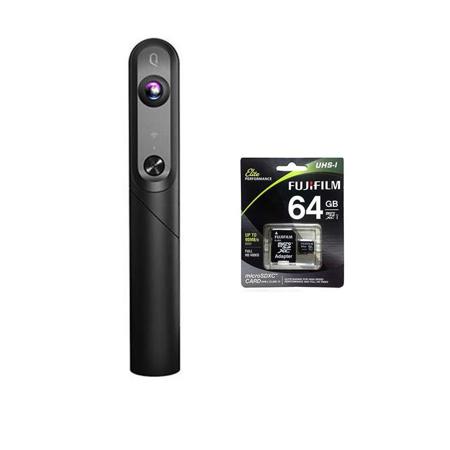 Kandao QooCam Interchangeable 4K 3D 180/2D 360 Degree VR Camera W/64GB SDXC Card