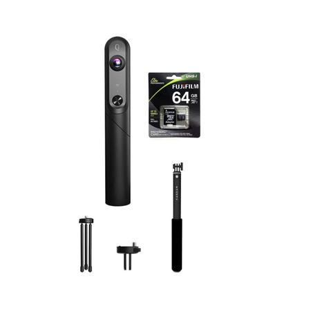 Kandao QooCam Interch 4K 3D 180/2D 360 Degree VR Camera W/64GB SDXC Card/Selfie