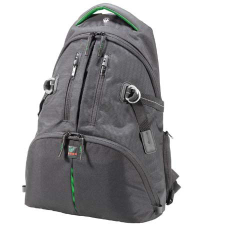 Kata DR-465 Dig Rucksck f/2 Dig SLR's,Blk w/Grn Accents