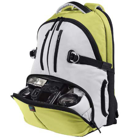 Kata DR-467 Digital Rucksack for 2 Digital SLR's with Mounted Lens, 3-4 Lenses, Flash, Laptop (to 17"), Accessories & Personal Gear - White / Yellow