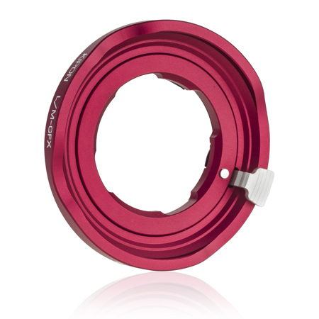 Kipon Adapter f/Leica M Lens to Fujifilm G-Mount GFX Camera  (Red)