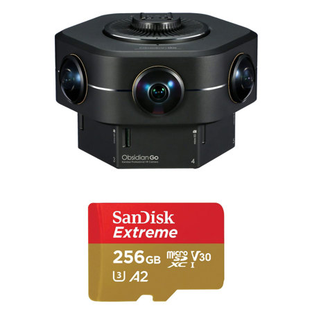 Kandao Obsidian GO 8K 3D 360 Degree VR Camera with 256GB microSD Card