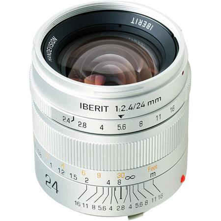 Kipon IBERIT 24mm f/2.4 Lens for Leica SL/T, Silver