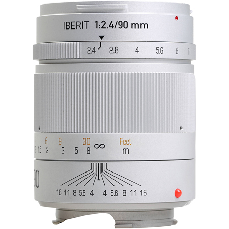 Kipon IBERIT 90mm Lens for Leica M, Silver Adorama