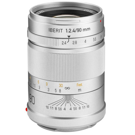 Kipon IBERIT 90mm f/2.4 for Sony E (Silver)
