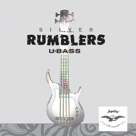 Kala Aquila Silver Rumbler U-Bass 4-Strings Set