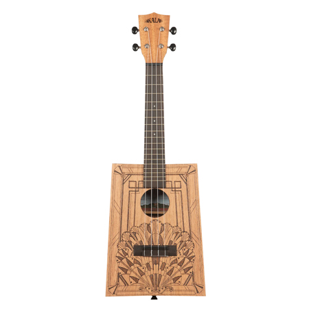 Kala Cigar Box Concert Ukulele with Gig Bag Art Deco