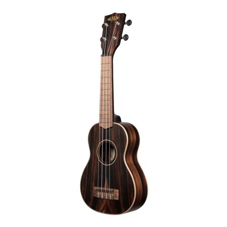 Kala Satin Striped Ebony Soprano Ukulele
